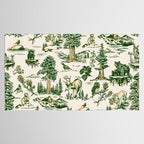 Sequoia National Park California Vintage Travel Art Pattern Tablecloth Gallery Image 2