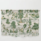 Sequoia National Park California Vintage Travel Art Pattern Wall Hanging Gallery Image 1