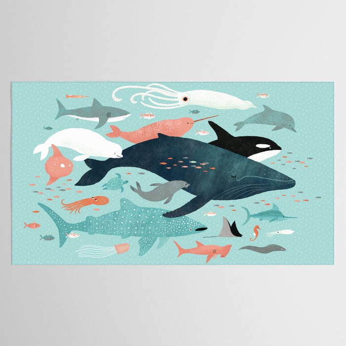 Under the Sea Menagerie Tablecloth Gallery Image 2
