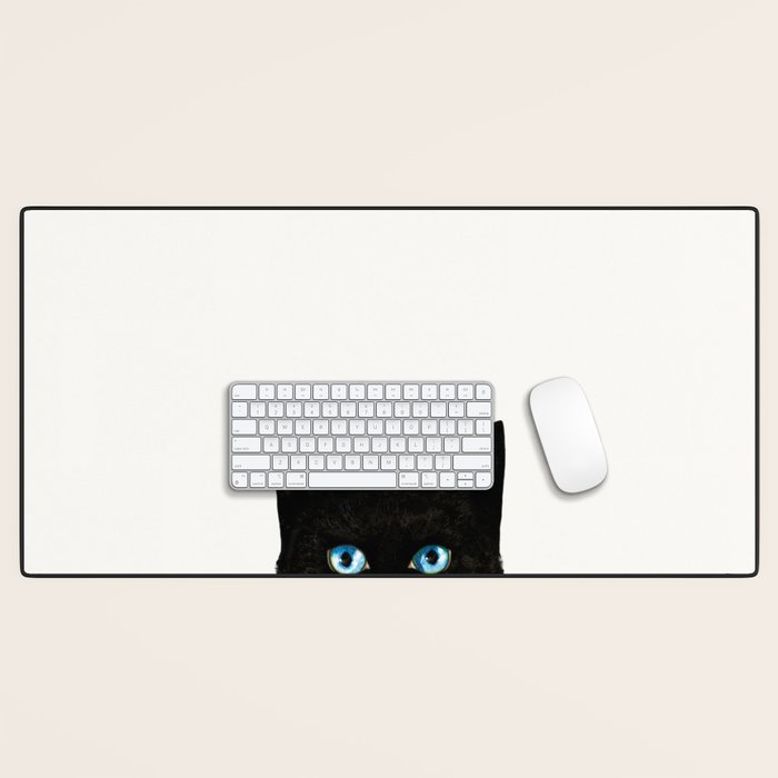 Cat and Bird Desk Mat Gallery Image 1