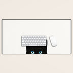 Cat and Bird Desk Mat Gallery Image 1