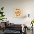 Pasta Lover Club - Italian Spaghetti Illustration Wood Wall Art Gallery Image 2