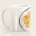Pasta Lover Club - Italian Spaghetti Illustration Coffee Mug Gallery Image 3