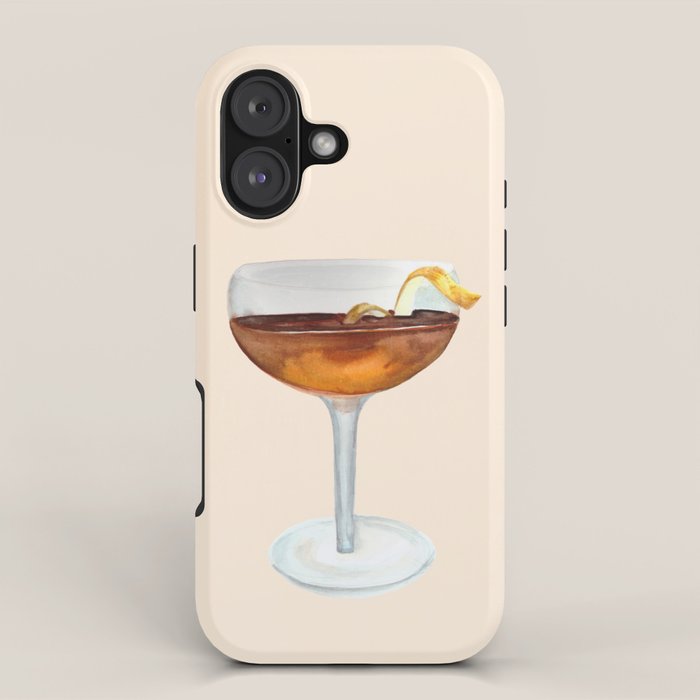Espresso Martini: Retro Classic Cocktail 04 iPhone Case Gallery Image 1