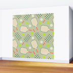 Retro Pickleball Pattern Wall Mural Gallery Image 2