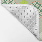 Retro Pickleball Pattern Bath Mat Gallery Image 2