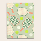 Retro Pickleball Pattern Notebook Gallery Image 4
