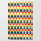 Checkered Rainbow Retro Vibe  Cutting Board Gallery Image 1