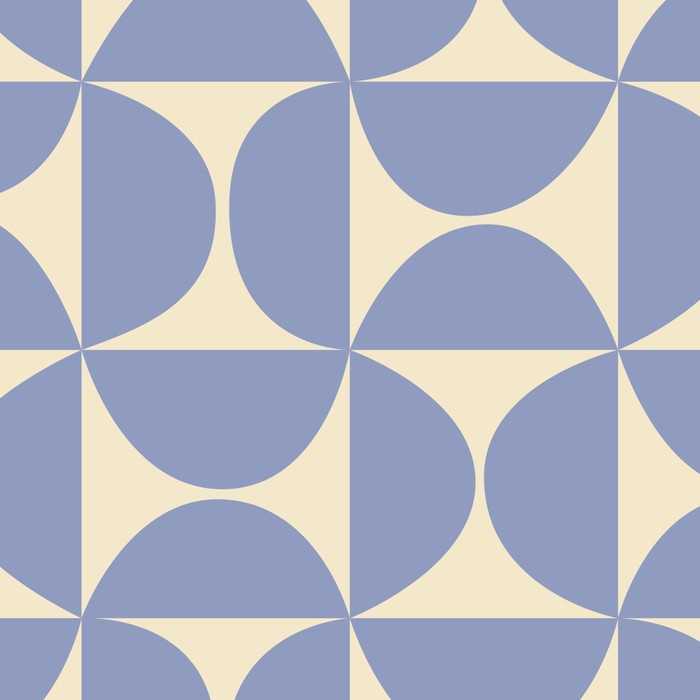 Mid Century Abstract Geometric Pattern in Blue Coffee Mug Gallery Image 2