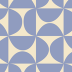 Mid Century Abstract Geometric Pattern in Blue Coffee Mug Gallery Image 2