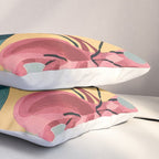 Rose Stem with Dusty Blue Leaves Pillow Sham Gallery Image 3