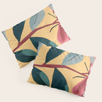 Rose Stem with Dusty Blue Leaves Pillow Sham Gallery Image 3