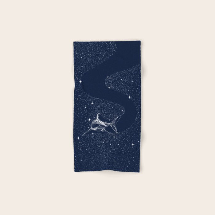 Starry Shark Bath Towel Gallery Image 1