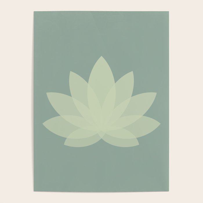 Lotus Flower Minimalism XIV Poster Gallery Image 1