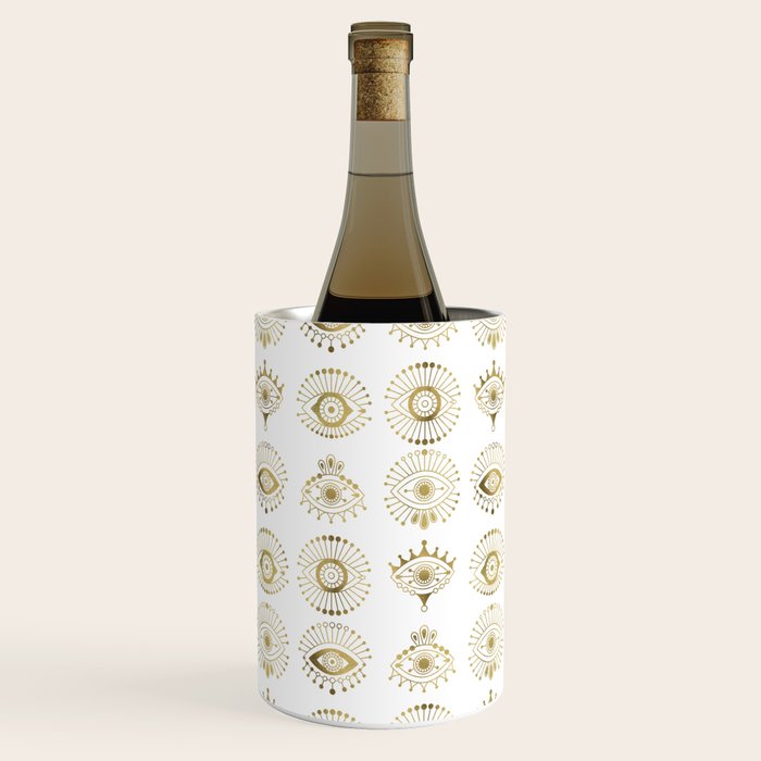 Evil Eyes - Gold Palette Wine Chiller Gallery Image 1