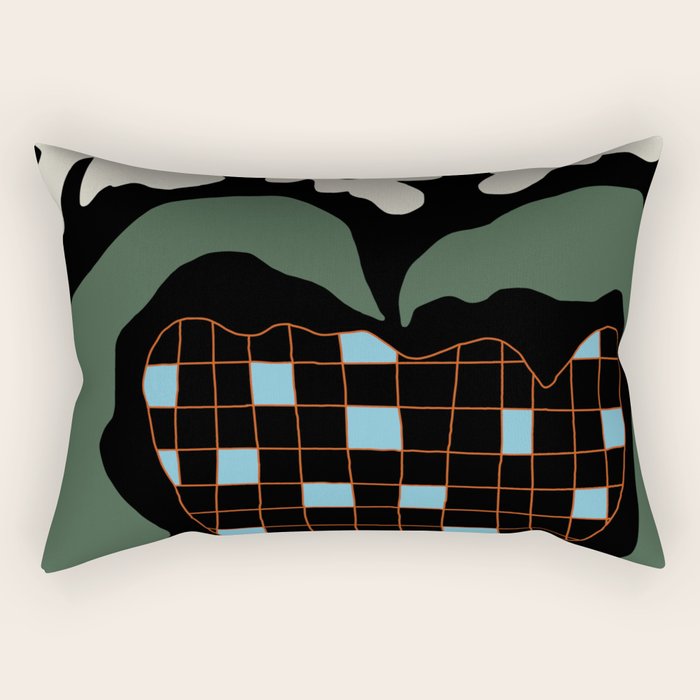 Floral fun night Rectangular Pillow Gallery Image 2
