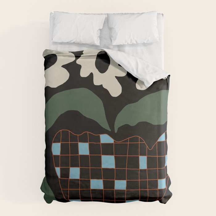 Floral fun night Duvet Cover Gallery Image 1