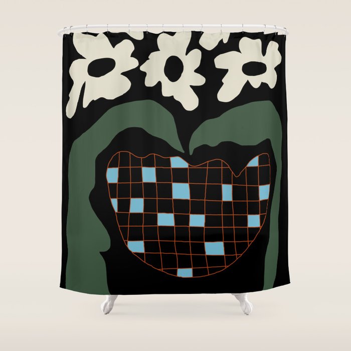 Floral fun night Shower Curtain Gallery Image 1
