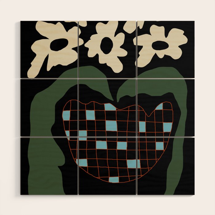Floral fun night Wood Wall Art Gallery Image 1