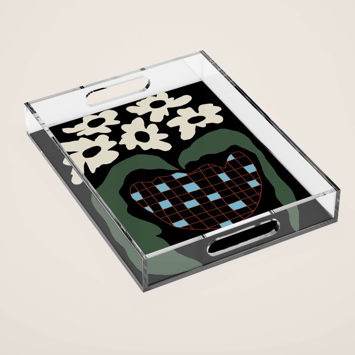 Floral fun night Acrylic Tray Gallery Image 1