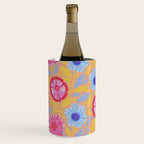 Folk Floral Blossoms in Pastel Pink Wine Chiller Gallery Image 3