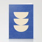 Half Circle 3 - Blue Texture Stationery Card Gallery Image 2
