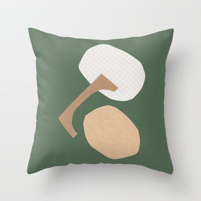 Three Shapes #3 Throw Pillow Gallery Image 1