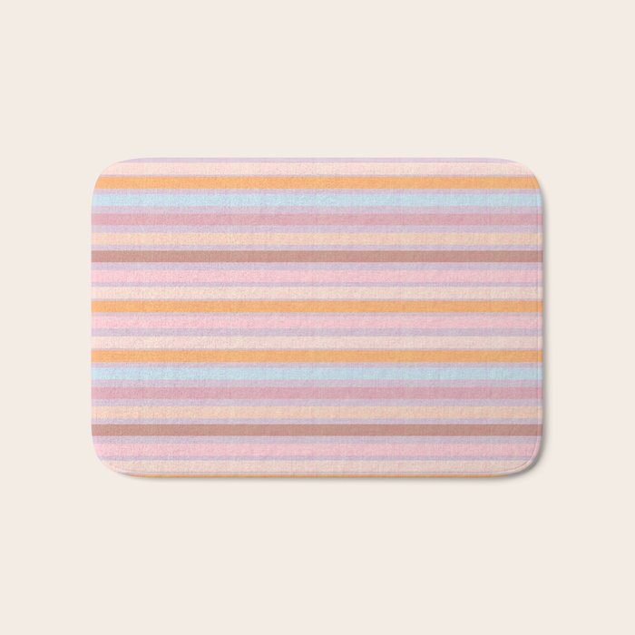 Pastello Stripes Bath Mat Gallery Image 1