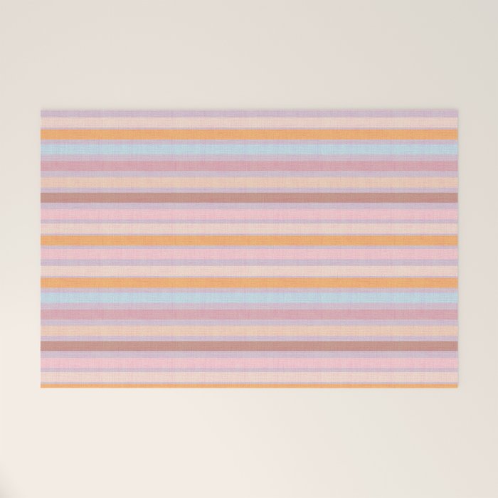 Pastello Stripes Welcome Mat Gallery Image 1