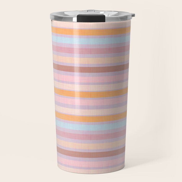 Pastello Stripes Travel Mug Gallery Image 1