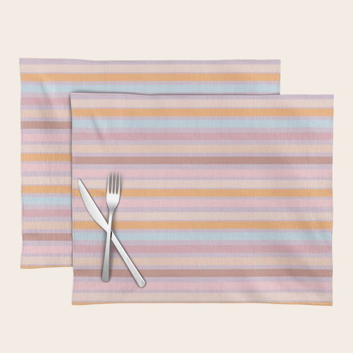 Pastello Stripes Placemat Gallery Image 1