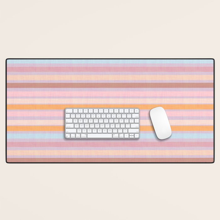 Pastello Stripes Desk Mat Gallery Image 1