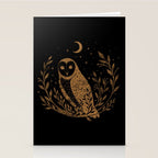 Owl Moon - Gold Stationery Card Gallery Image 2