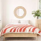 Wavy Stripes I - Red & White Candy Cane Duvet Cover Gallery Image 3