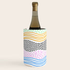 Abstract hand drawn shapes doodle pattern Wine Chiller Gallery Image 3