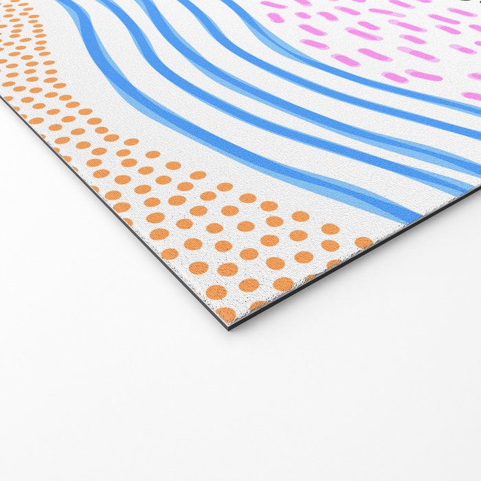 Abstract hand drawn shapes doodle pattern Welcome Mat Gallery Image 2