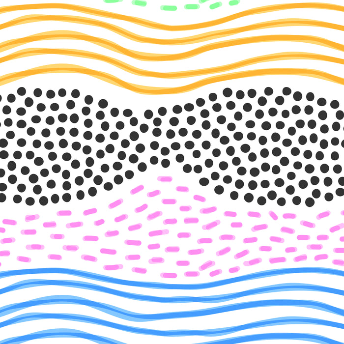 Abstract hand drawn shapes doodle pattern Coffee Mug Gallery Image 2