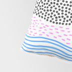 Abstract hand drawn shapes doodle pattern Pillow Sham Gallery Image 4