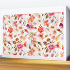 Hygge Watercolor Midsummer Dogroses Pattern  Wall Mural Gallery Image 2