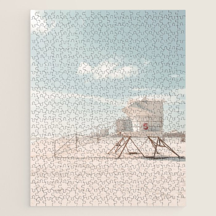 Lifeguard Tower California Beach Jigsaw Puzzle Gallery Image 1
