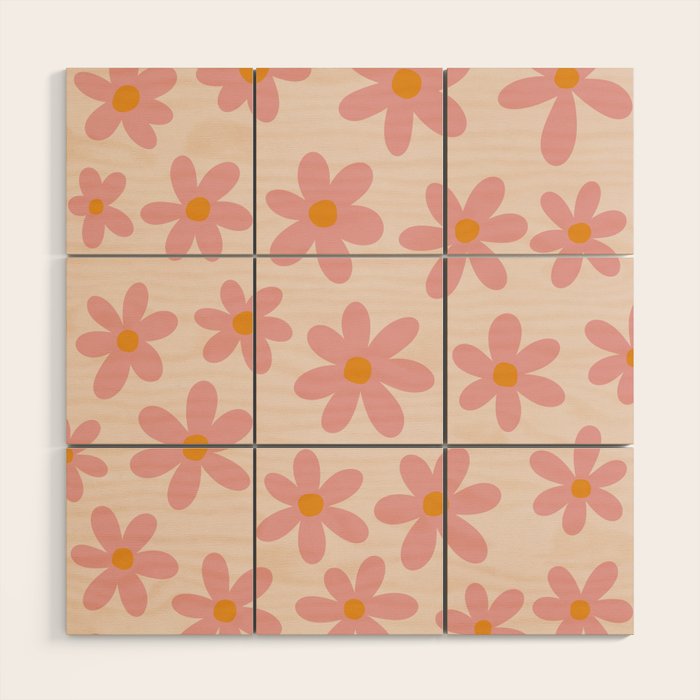 Summer Flowers I Wood Wall Art Gallery Image 1