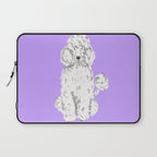 Fashionable white poodle Laptop Sleeve Gallery Image 1