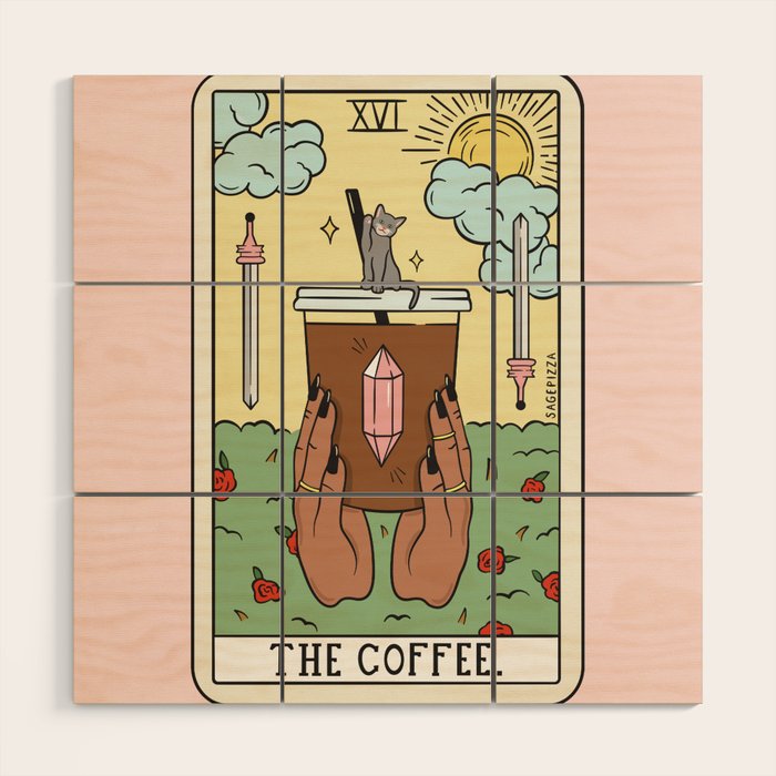 COFFEE READING UPDATED (DARK) Wood Wall Art Gallery Image 2