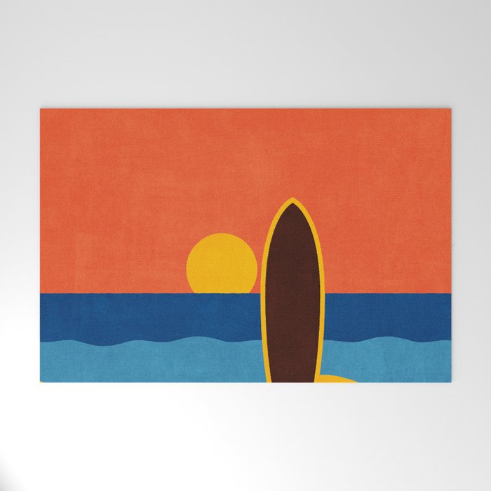 LANDSHAPES - Beach - sunset Welcome Mat Gallery Image 1