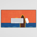 LANDSHAPES - Beach - sunset Desk Mat Gallery Image 1