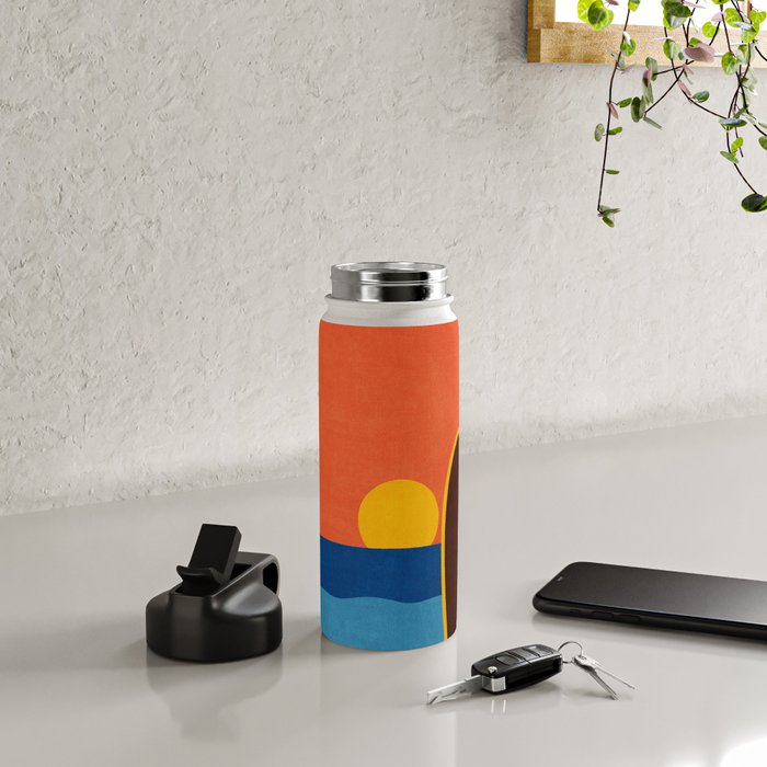 LANDSHAPES - Beach - sunset Water Bottle Gallery Image 4