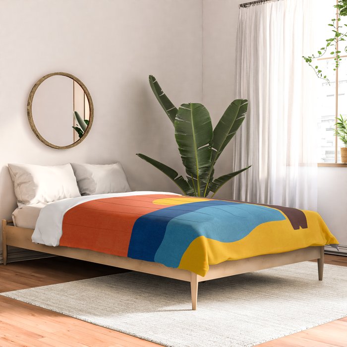 LANDSHAPES - Beach - sunset Comforter Gallery Image 2