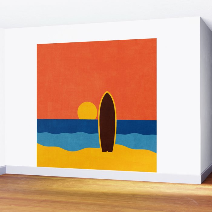 LANDSHAPES - Beach - sunset Wall Mural Gallery Image 2