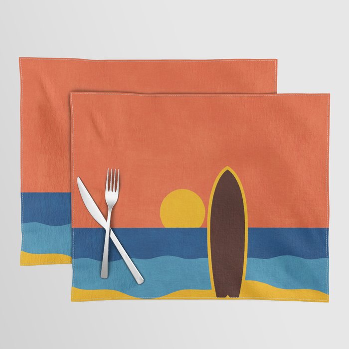 LANDSHAPES - Beach - sunset Placemat Gallery Image 1