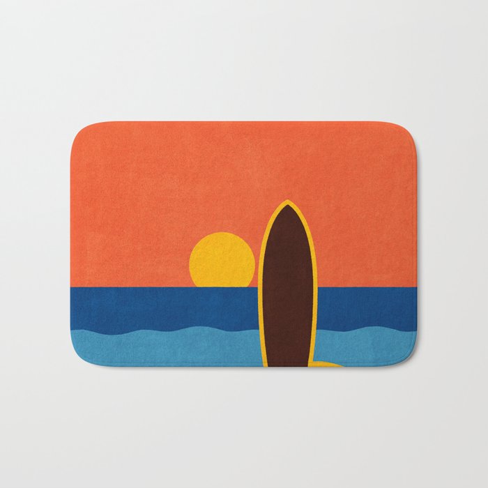 LANDSHAPES - Beach - sunset Bath Mat Gallery Image 1